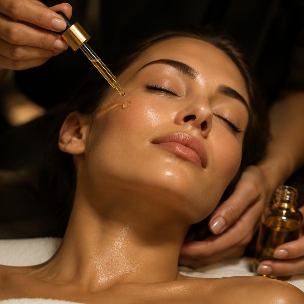Cuidado facial con limpieza y ampolla de vitaminas